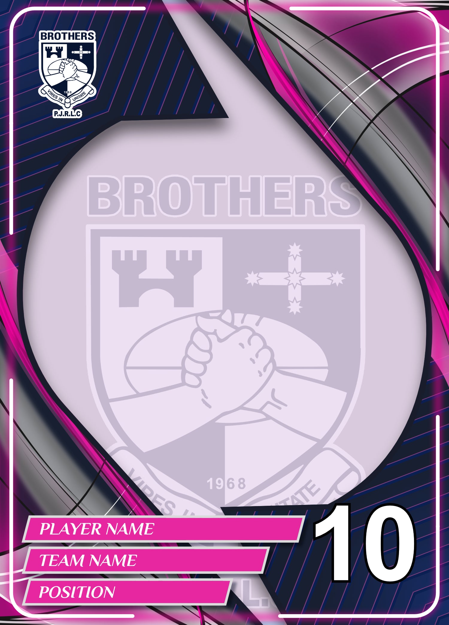 Brothers Girls PJRLC Customised Card
