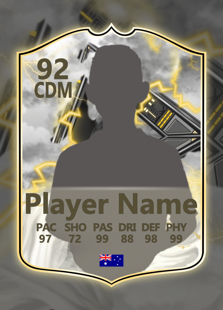 Thunderstruck Soccer Card