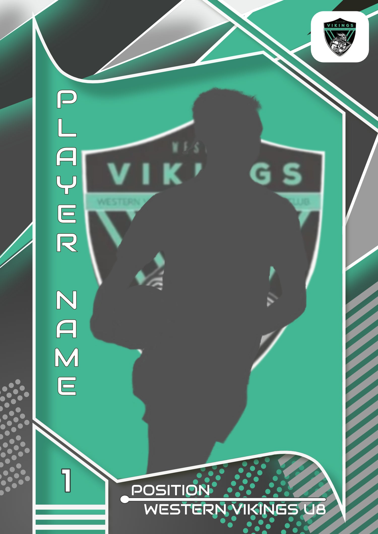 Western Vikings Junior Rugby League Customised Card